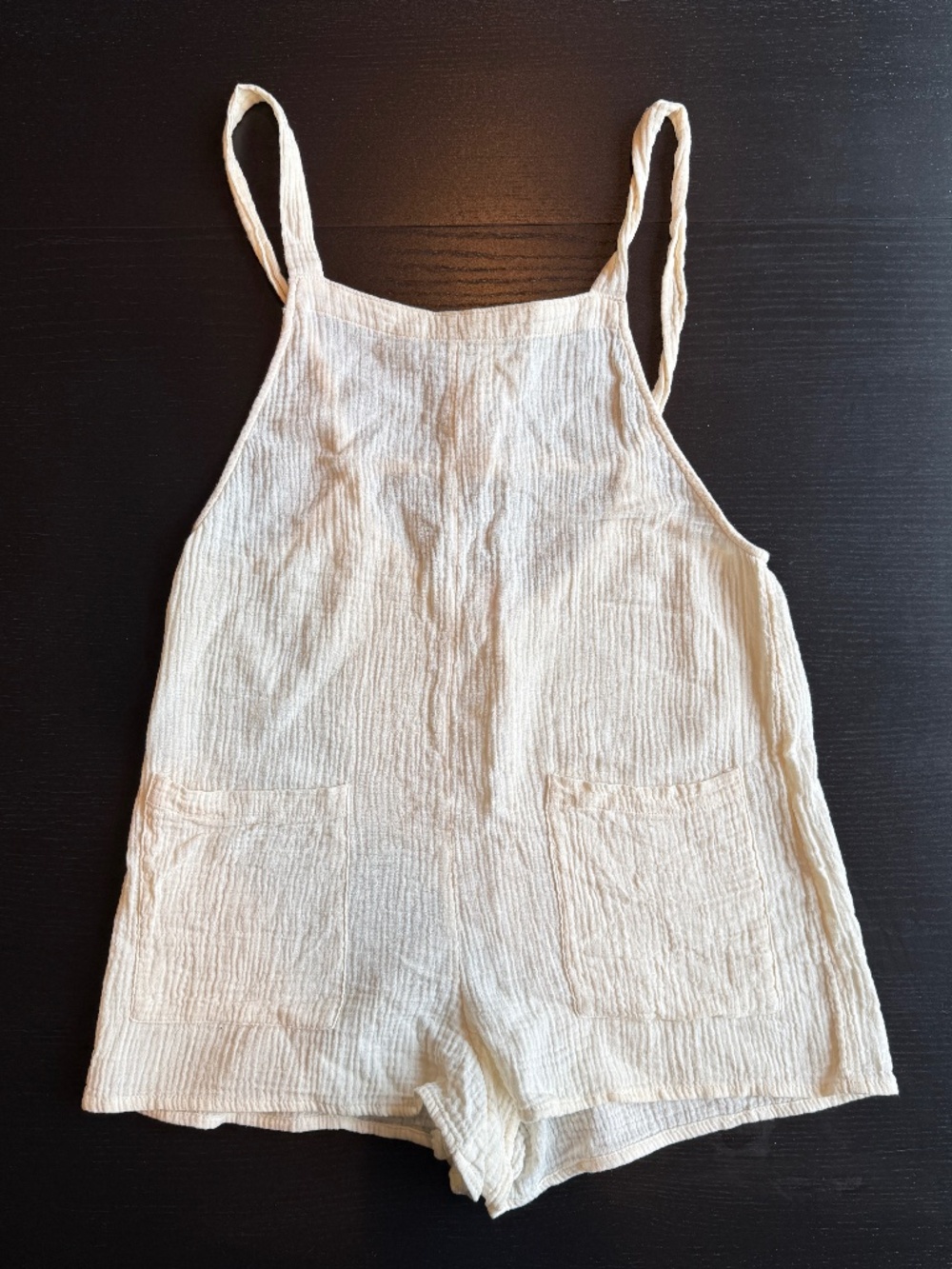 Xhilaration Ivory Gauze Romper Size M Sleeveless Summer Beach Cover Up